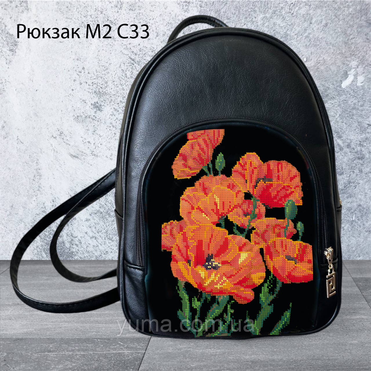 Рюкзак для вишивки бісером Рюкзак М 2 С20 еко шкра, фото 1