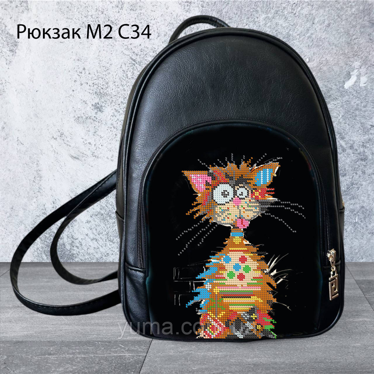 Рюкзак для вишивки бісером Рюкзак М 2 С20 еко шкра, фото 1