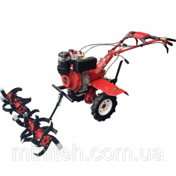 Культиватор дизельний Forte 1050Е NEW(6 к.с., колеса 10", червоний), фото 1