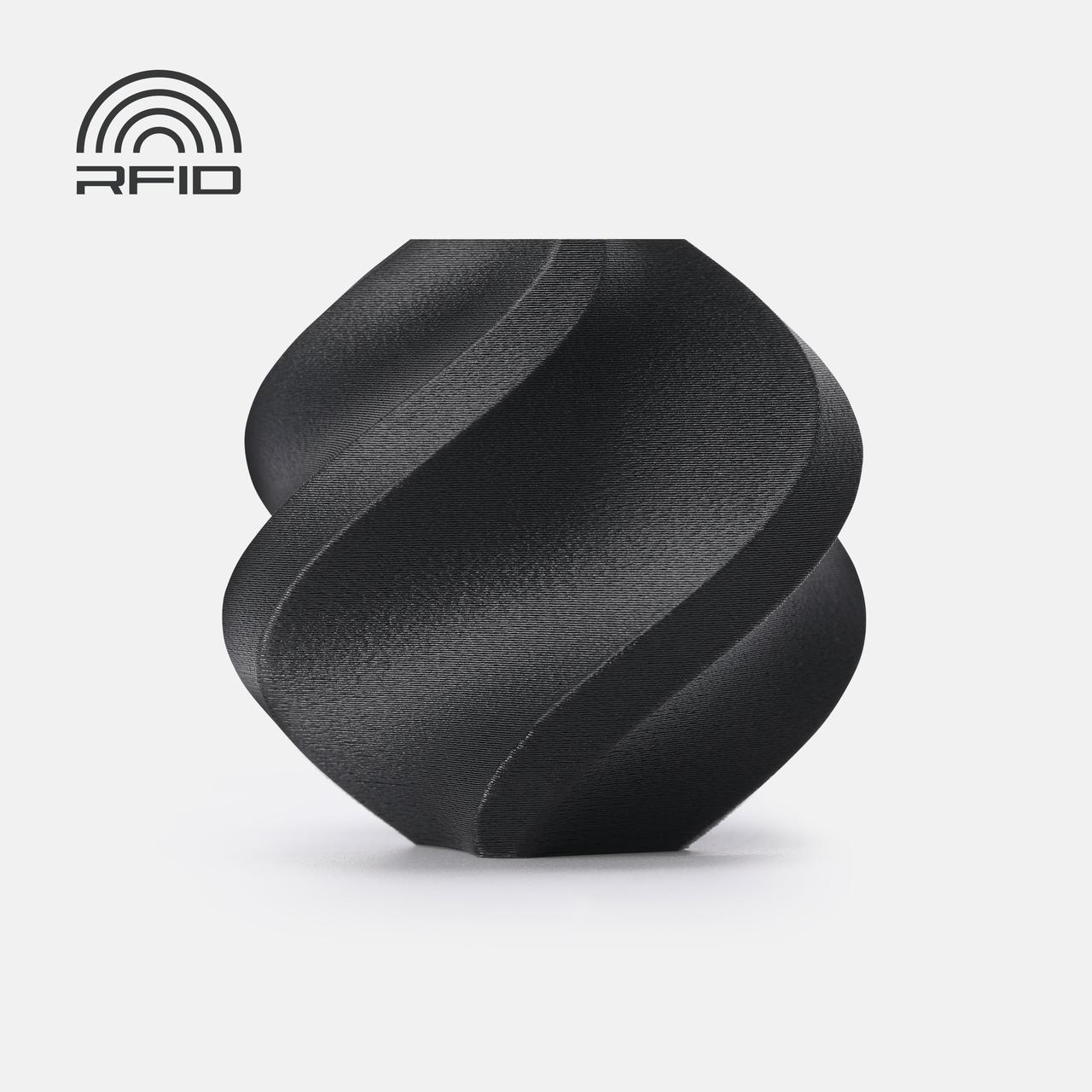 Пластик Bambu Lab ASA-CF Black (46101), Reusable Spool, 1.75мм, 1кг, 405м, 250-280°C, Чорний філамент для 3Д-друку, фото 1