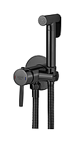 Гiгiенiчний душ зi змiшувачем прихованого монтажу MONE Deluxe 3225350A Black