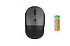 Миша бездротова 2E MF218 Silent WL BT чорно-сіра, фото 2