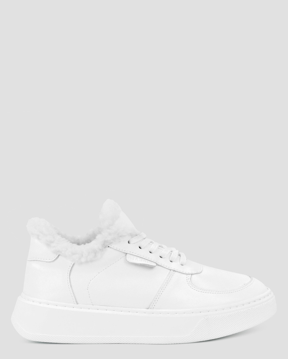 Кеди високі жіночі білі натуральна шкіра Україна Viscala — розмір 37 (23,5 см) (модель: Vis21205MKWhite), фото 1