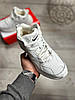 Зимові чоловічі Nike M2K Tekno mid Winter White білі високі чоловічі кросівки Найк М2К Текно з хутром шкіряні теплі, фото 5