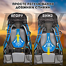 Туристичний рюкзак Naturehike 70 літрів, трекінговий, похідний рюкзак, алюмінієва спинка, блакитний, фото 8