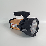 Переносний акумуляторний світлодіодний ліхтар 15W 9000mAh USB із сонячною панеллю DAT -AT-398., фото 4