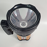 Переносний акумуляторний світлодіодний ліхтар 15W 9000mAh USB із сонячною панеллю DAT -AT-398., фото 5