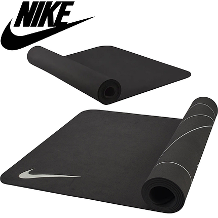 Килимок для йоги килимок для заняття йогою йога мат для фітнесу Nike YOGA MAT TPE сірий 172 х 61 см x 4 мм, фото 1