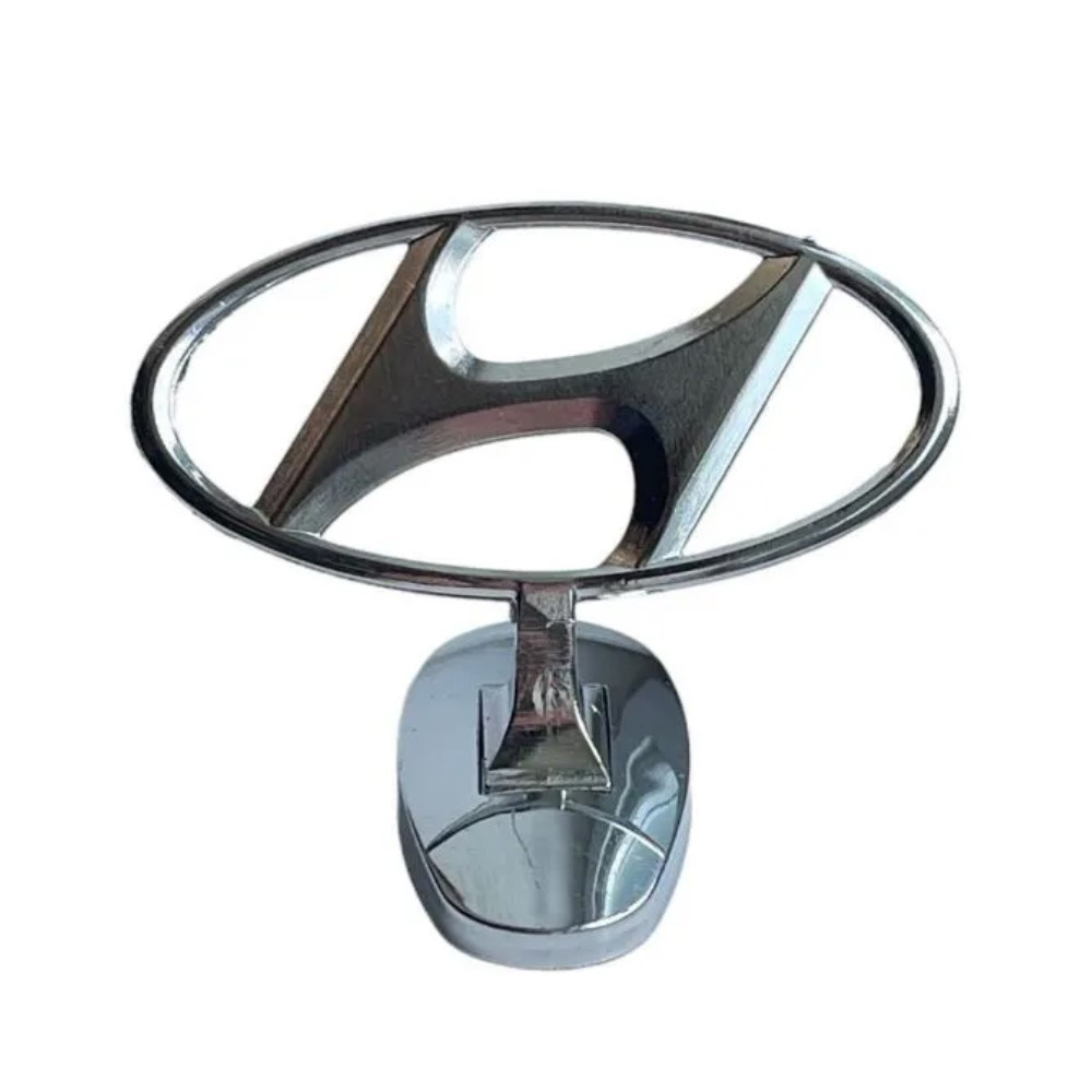 Емблема приціл на капот Hyundai Хром на скотчі (сплав), фото 1