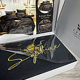 Сатиновий Євро комплект постільної білизни високої якості 200х220 розмір підодіяльника, фото 3