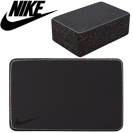 Блок для йоги опорна цегла для йоги йога блок ергономічний Nike Mastery Yoga Block чорний 23 х15 х 7,5 см, фото 1