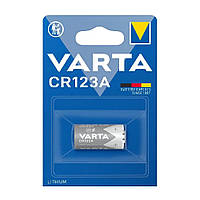 Батарейка літієва Varta CR123A U-1 Lithium, 3V, місткість 1500 мАг, 1 шт