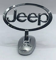 Емблема приціл на капот Jeep Хром на скотчі (сплав)
