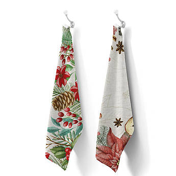 Набір із 2-х бавовняних рушників для кухні з різними малюнками А-Jolli Centrotex