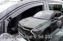 Дефлектори вікон (вітровики) Kia Sportage V 2021+ 5D (Heko) (вставні, 4 шт.)