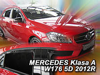 Дефлектори вікон (вітровики) Mercedes A-class W-176 2012+ 5D (вст..4шт) (Heko)