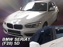 Дефлектори вікон (вітровики) BMW 1 Series F20 2011+ 5D (вставні, кт- 4 шт.) (Heko)