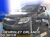 Дефлектори вікон (вітровики) Chevrolet Orlando 2011+ 5D (вставні, кт- 4 шт.) (Heko)