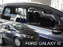 Дефлектори вікон (вітровики) Ford Galaxy 2015+ 5D (вставні, кт- 4 шт.) (Heko)