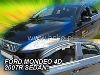 Дефлектори вікон (вітровики) Ford Mondeo 2007-2013 (Heko) 4D (вст, 4 шт.)