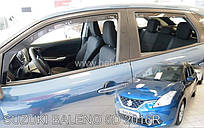 Дефлектори вікон (вітровики) Suzuki Baleno 2016+ 5D (вставні, кт- 4 шт.) (Heko)
