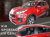 Дефлектори вікон (вітровики) Kia Sportage IV 2016-2021 5D (Heko) (вставні, 4 шт.)