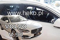 Дефлектори вікон (вітровики) Volvo V90 2016+ 5D (вставні, кт- 4 шт.) (Heko)