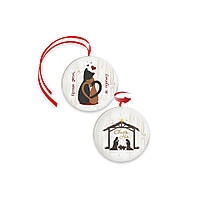 Підвіска-хенгер двостороння Свята ніч/Краще двом як одному 10 см (червона стрічка) хрпх70006ч100мм