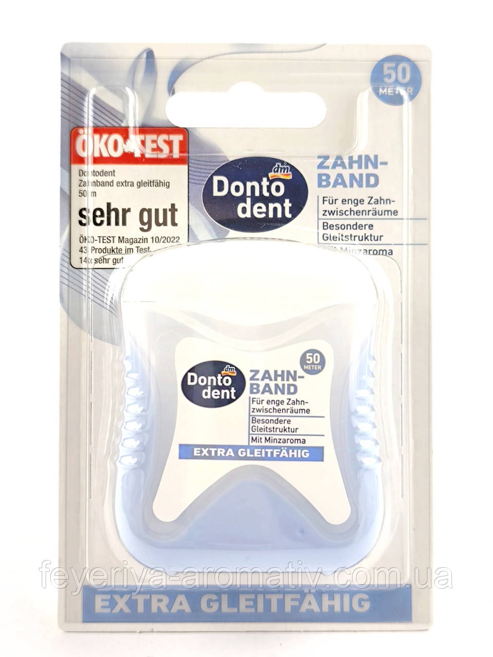 Зубна нитка Dontodent Zahnband extra 50 м