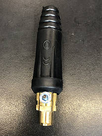 Кабельний роз'єм. Штекерний роз'єм. Штекер кабельний.DKJ під зварювальний кабель Ф35-50 мм (байонет "тато")