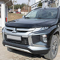 Дефлектор капота (мухобійка) Mitsubishi L-200 2019+ (TAN24)