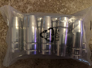 Сопло зовнішнє хромоване конічне ABICOR BINZEL на пальник П/А MB14/МВ15 з внутрішньою різзю М12 L52мм