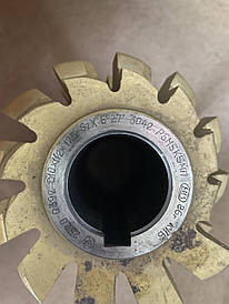 Фреза черв'ячна для шліцьових валів з прямоковим профілем D10*112*125 Р6М5К5 ГОСТ8207-86