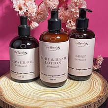 Парфумований набір для догляду за тілом Top Beauty White Musk, Orange Flowers, Powder