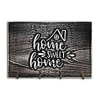 Ключниця 20х30 Home sweet home (хатинка зверху лінією) (сірий вінтаж) хркл5006а