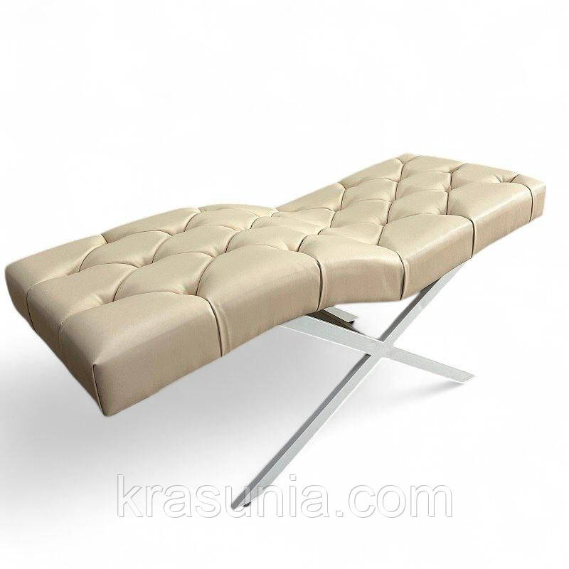 Анатомічна кушетка Mark 444-12 з гудзиками для лашмейкерів та бровістів