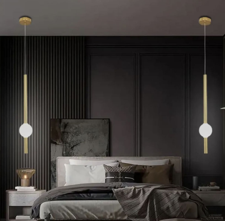Led світильник латунний у вертикальній формі 60 см на 3 режими YG 517B/600 VL AB, фото 1