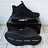 Зимові чоловічі кросівки Reebok Zig Kinetica Edge Gore-tex winter Black з хутром Рибок Кінетика чорні високі текстильні теплі зима, фото 5