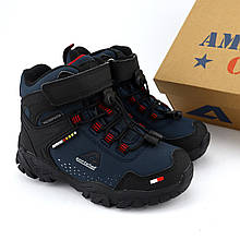 WT 108/24 Дитячі термоботинки сині на зиму Softshell American Club