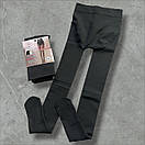 Теплі колготки зі стягуючими трусиками, Колготи з імітацією капронових на хутрі, Теплі капронові колготи, фото 9