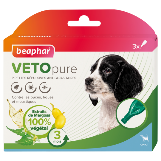 БІО Краплі п(блох для цуценят Bio Spot On Veto pure (3 піп.) спот-он, фото 1