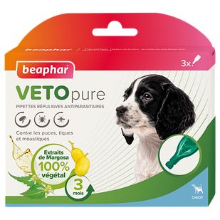 БІО Краплі п(блох для цуценят Bio Spot On Veto pure (3 піп.) спот-он