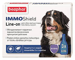 Капли противопаразитарные с диметиконом д/собак от 30 кг кг (IMMO SHIELD) №3 спот-он