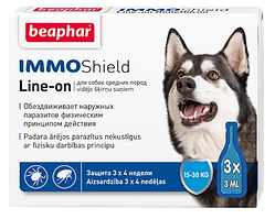 Капли противопаразитарные с диметиконом д/собак 15-30 кг (IMMO SHIELD) №3 спот-он