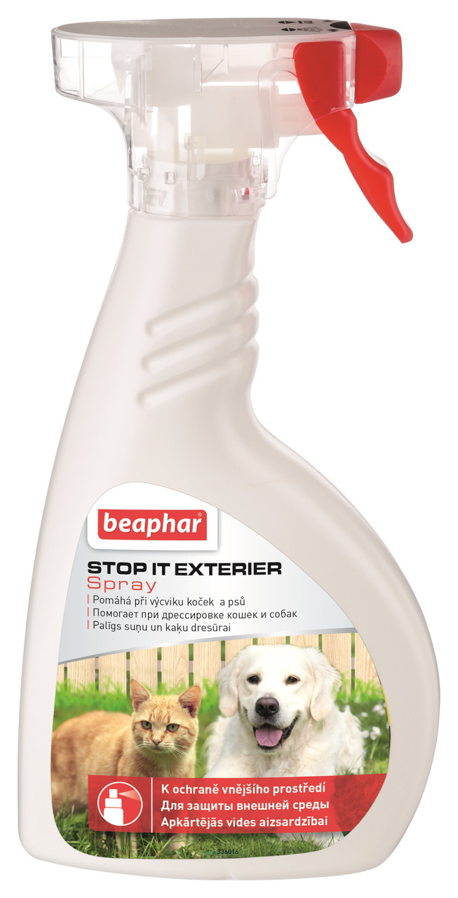 Спрей-отпугиватель для собак и кошек вне помещений (STOP IT EXTERIER Spray), 400 мл, фото 1
