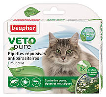 БІО Краплі п/блох Bio Spot On Veto pure (3 пип.) для котів спот-он
