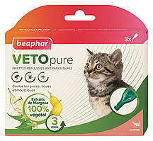 БІО Краплі п/блох Bio Spot On Veto pure (3 піп.) для кошенят спот-он