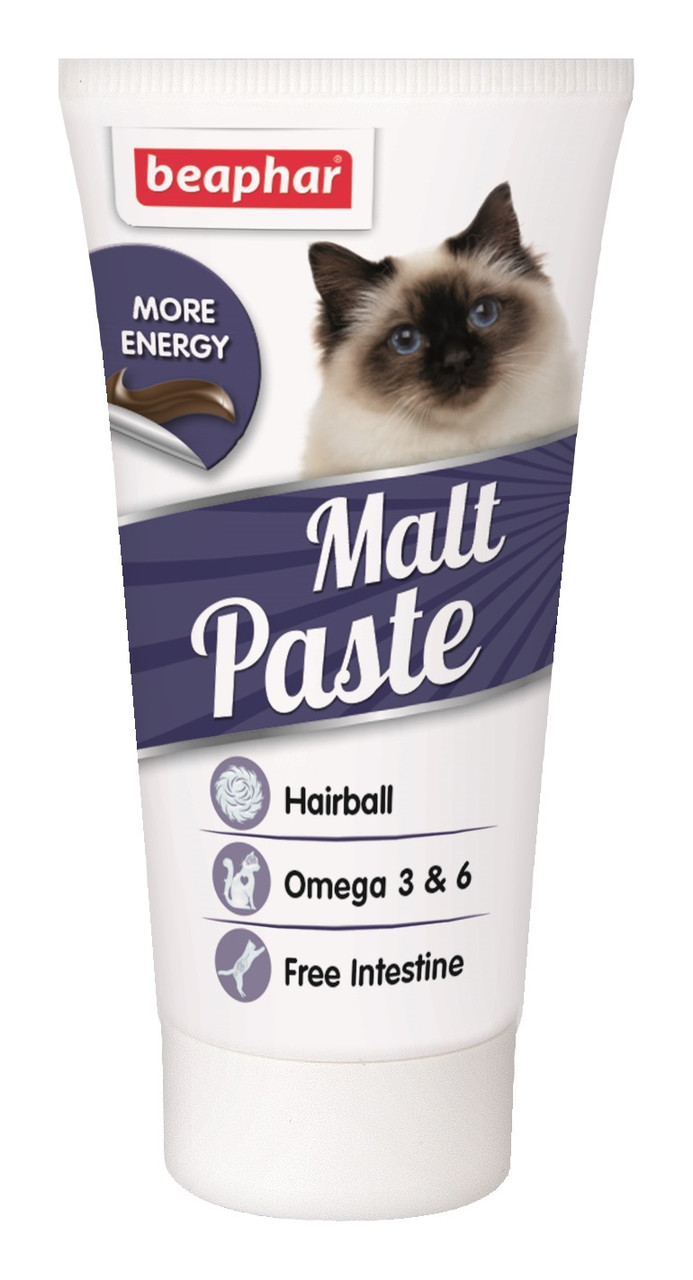 Малт Паста-паста для выведения шерсти из желудка для кошек, 25 г, фото 1