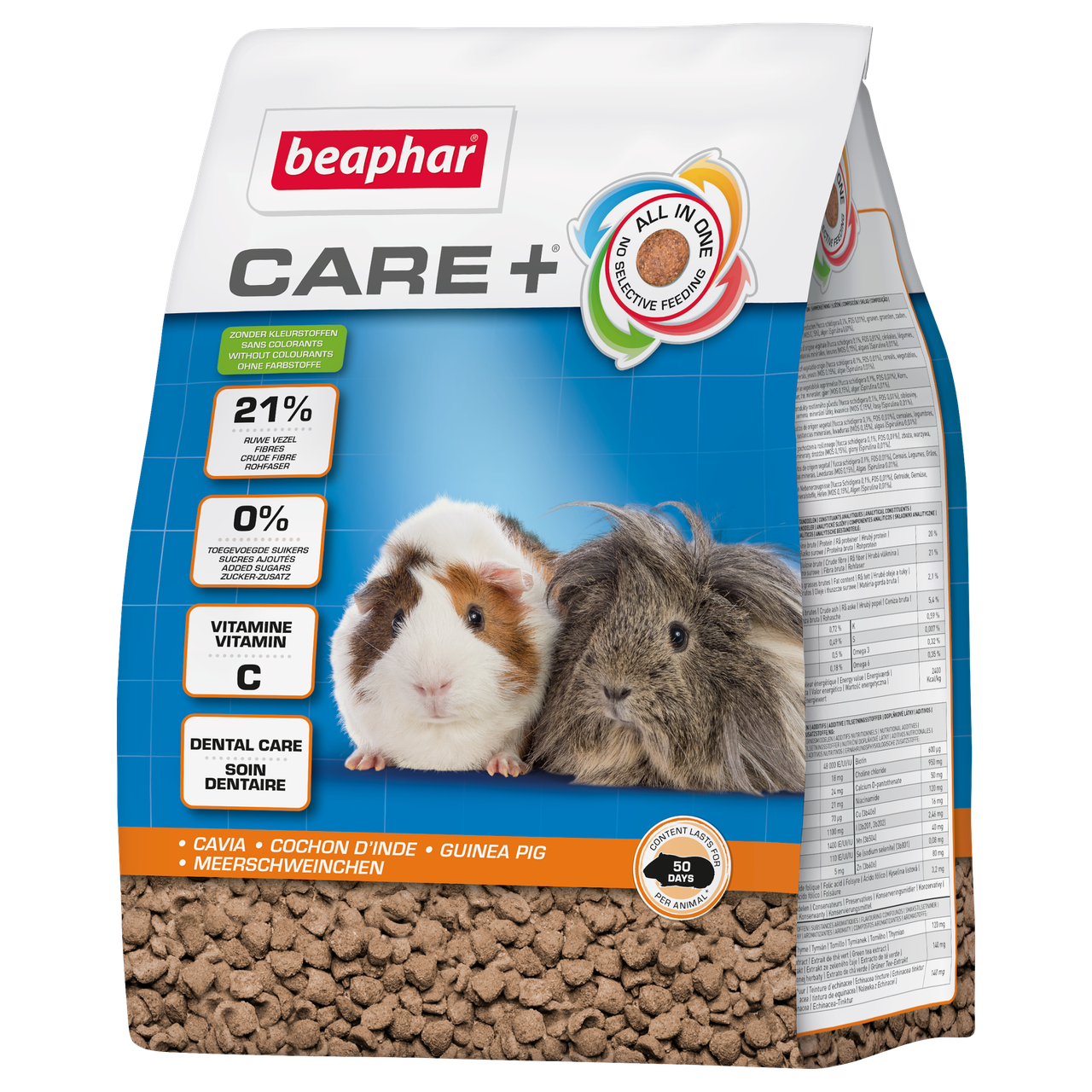 Повноцінний корм супер-преміум класу для морських свинок CARE+ Guinea Pig (Кер + Гвинеа Пиг), 1,5 кг