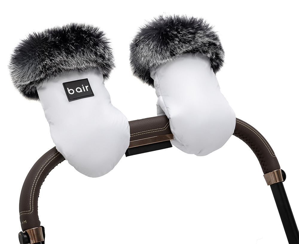 Перчатки для коляски Bair Northmuff white swan Білі